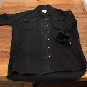 Zara oversized denim shirt dress